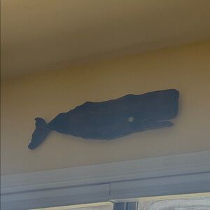 Rustic Wooden Whale Decor